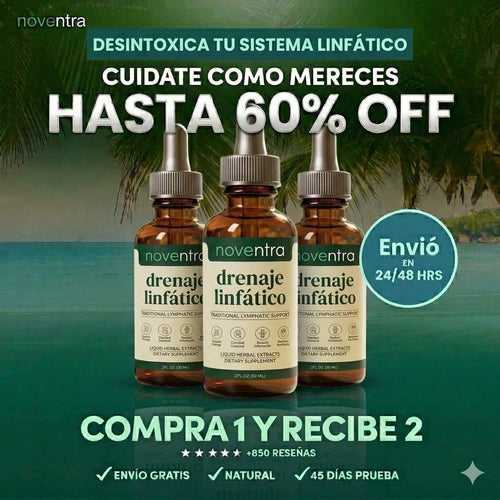 Gotas Noventra® | Desintoxicación Linfática de Forma Natural