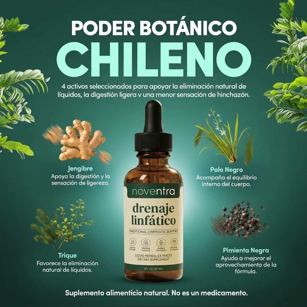Gotas Noventra® | Desintoxicación Linfática de Forma Natural