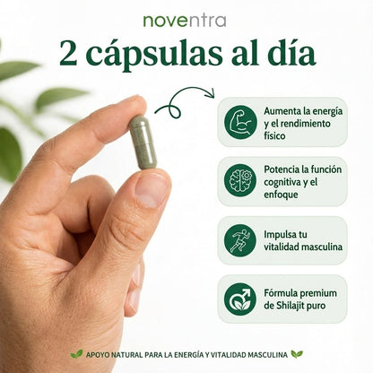 NOVENTRA™ Black Gold - Booster de testosterona en base de Shilajit